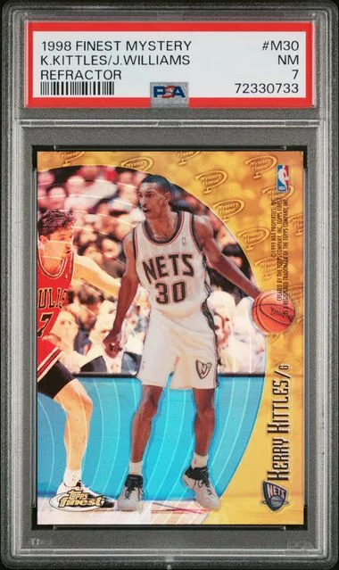 1998 Finest Jayson Williams/Kerry Kittles Mystery Refractor #M30 card image