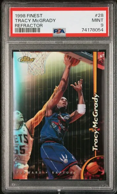 1998 Finest Tracy Mcgrady Refractor #28 card image