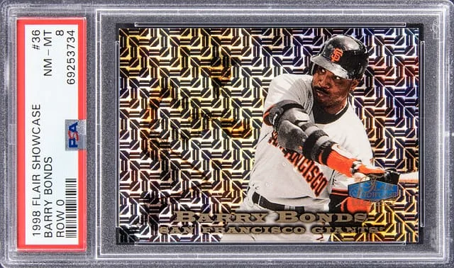 1998 Flair Showcase Barry Bonds Row 0 #36 card image