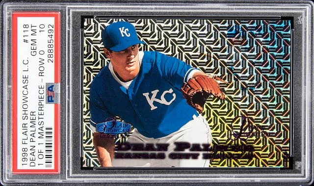 1998 Flair Showcase Dean Palmer Legacy Collection 1 Of 1 Masterpiece Row 0 #118 card image