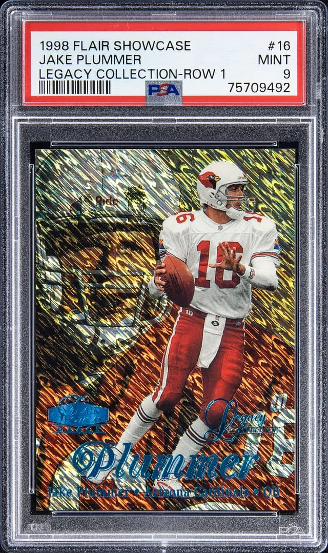 1998 Flair Showcase Jake Plummer Legacy Collection - Row 1 #16 card image