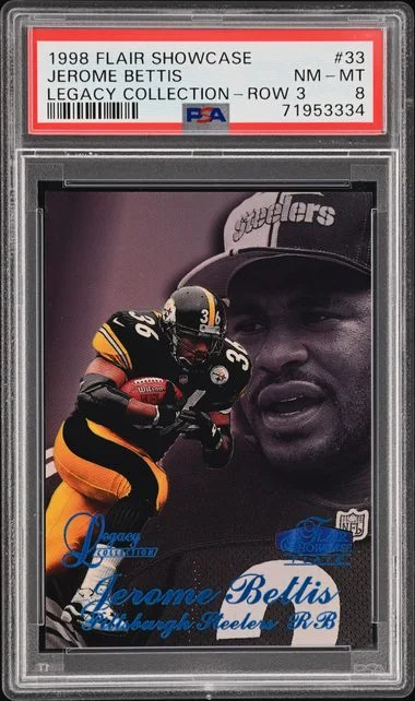 1998 Flair Showcase Jerome Bettis Legacy Collection Row 3 #33 card image