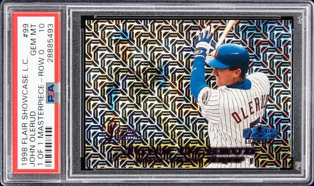 1998 Flair Showcase John Olerud Legacy Collection 1 Of 1 Masterpiece Row 0 #99 card image