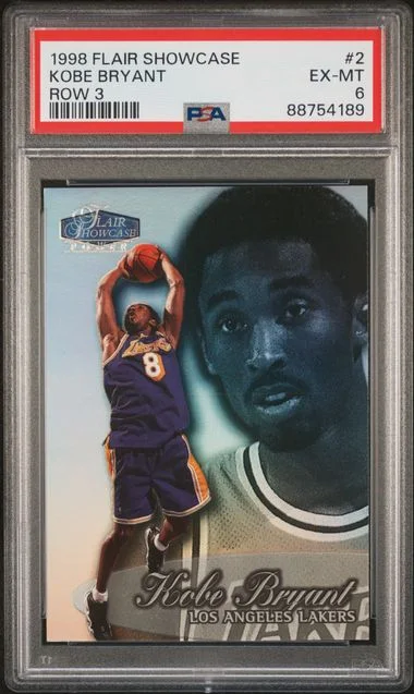 1998 Flair Showcase Kobe Bryant Row 3 #2 card image