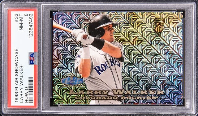 1998 Flair Showcase Larry Walker Row 0 #33 card image