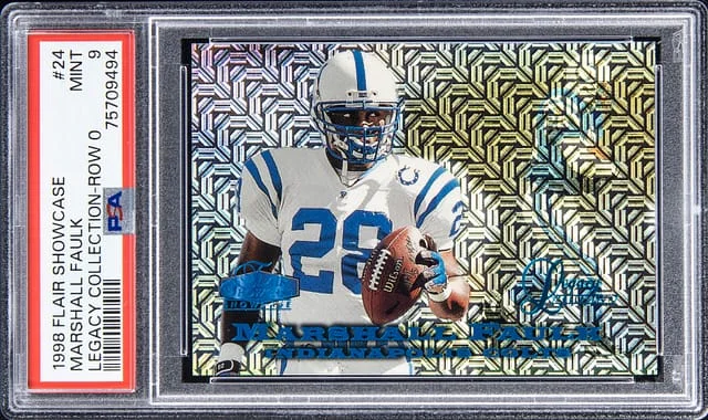 1998 Flair Showcase Marshall Faulk Legacy Collection - Row 0 #24 card image