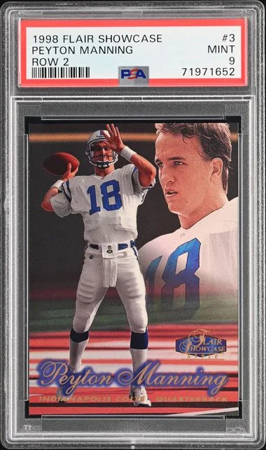 1998 Flair Showcase Peyton Manning Row 0 #3 card image