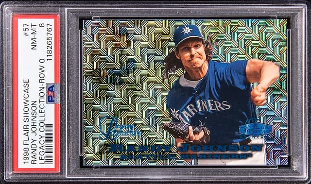 1998 Flair Showcase Randy Johnson Legacy Collection Row 0 #57 card image