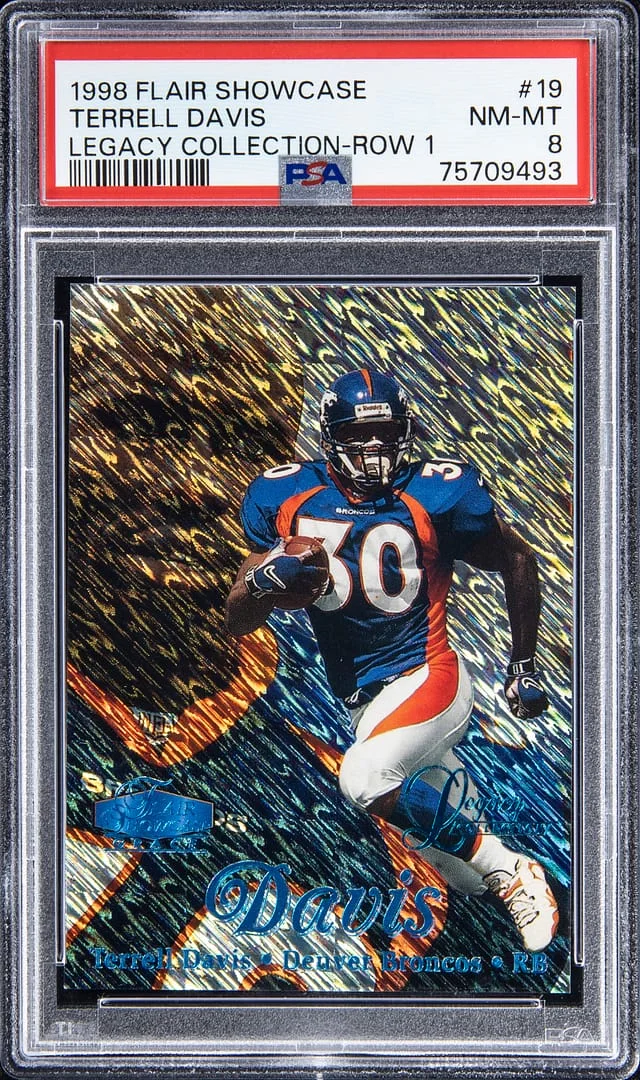 1998 Flair Showcase Terrell Davis Legacy Collection - Row 1 #19 card image