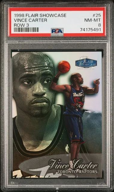 1998 Flair Showcase Vince Carter #25 card image