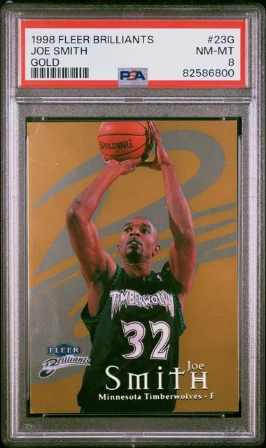 1998 Fleer Brilliants Joe Smith Gold #23G card image