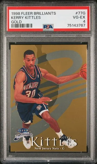1998 Fleer Brilliants Kerry Kittles Gold #77G card image