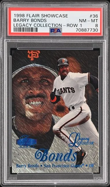 1998 Fleer Flair Showcase Barry Bonds Legacy Collection Row 1 #36 card image