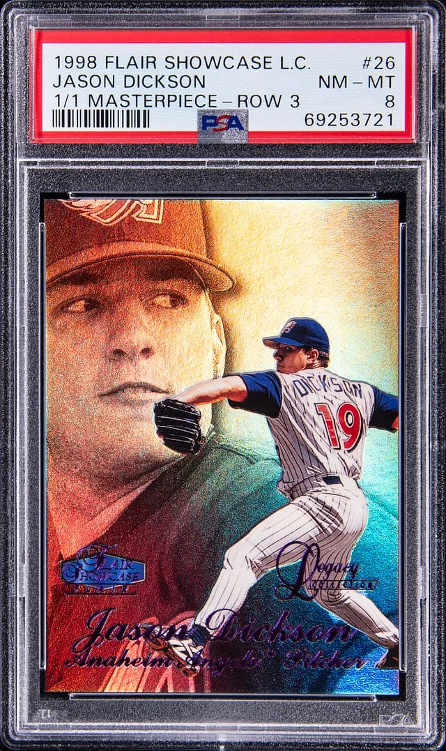 1998 Fleer Flair Showcase Jason Dickson Legacy Collection Masterpiece Row 3 #26 card image
