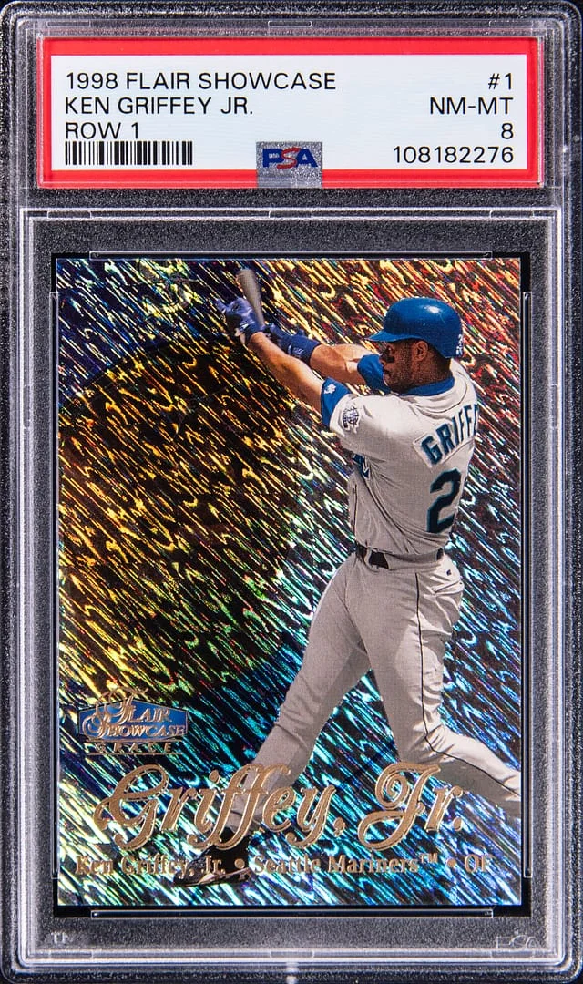 1998 Fleer Flair Showcase Ken Griffey Jr. Row 1 #1 card image