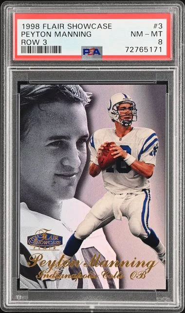 1998 Fleer Flair Showcase Peyton Manning Row 3 #3 card image