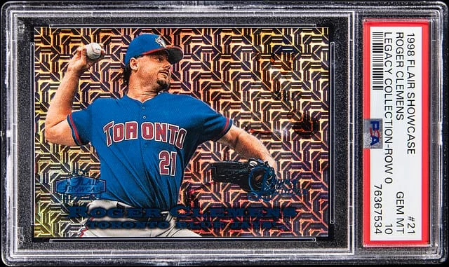 1998 Fleer Flair Showcase Roger Clemens Legacy Collection Row 0 #21 card image