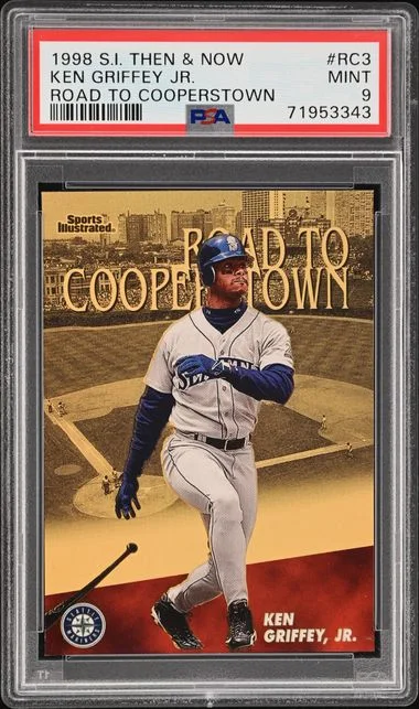 1998 Fleer Ken Griffey Jr. Sports Illustrated Then & Now Road To Cooperstown #RC3 card image