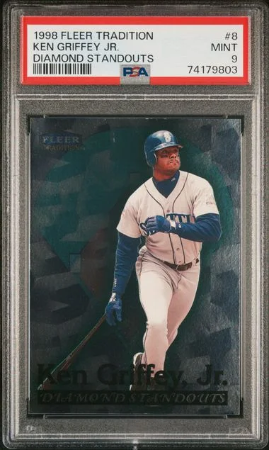1998 Fleer Tradition Ken Griffey Jr. Diamond Standouts #8 card image