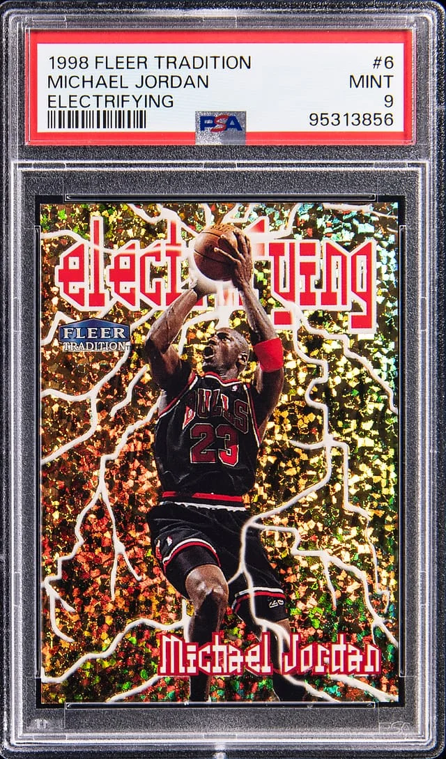 1998 Fleer Tradition Michael Jordan Electrifying #6 card image