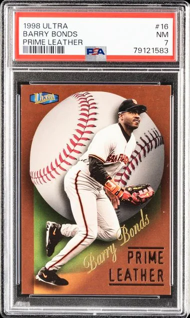 1998 Fleer Ultra Barry Bonds Prime Leather Prime Leather #16 card image