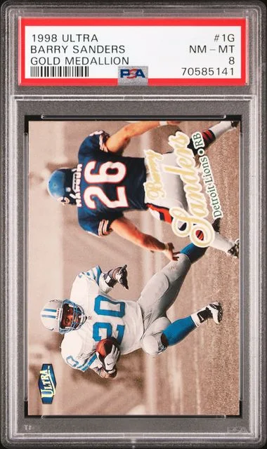 1998 Fleer Ultra Barry Sanders Gold Medallion #1G card image