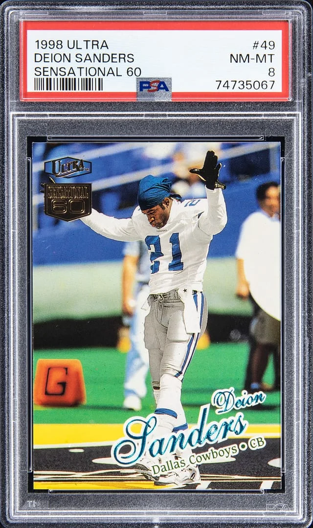 1998 Fleer Ultra Deion Sanders Sensational 60 #49 card image