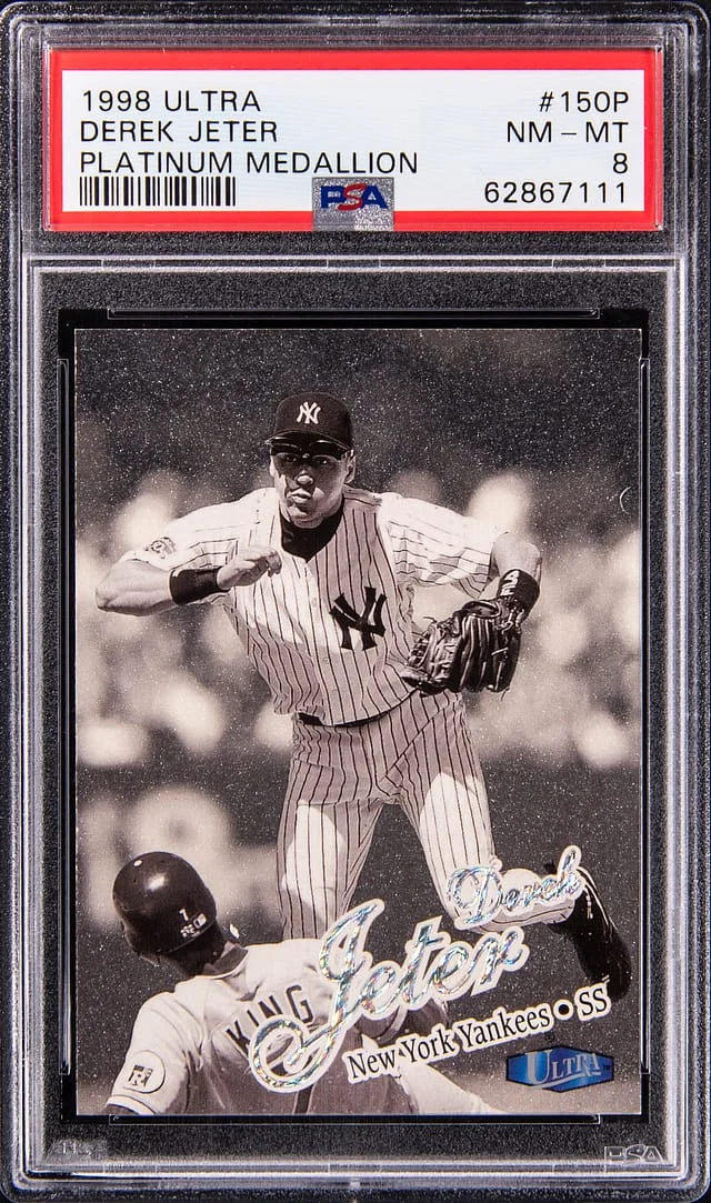 1998 Fleer Ultra Derek Jeter Platinum Medallion #150P card image