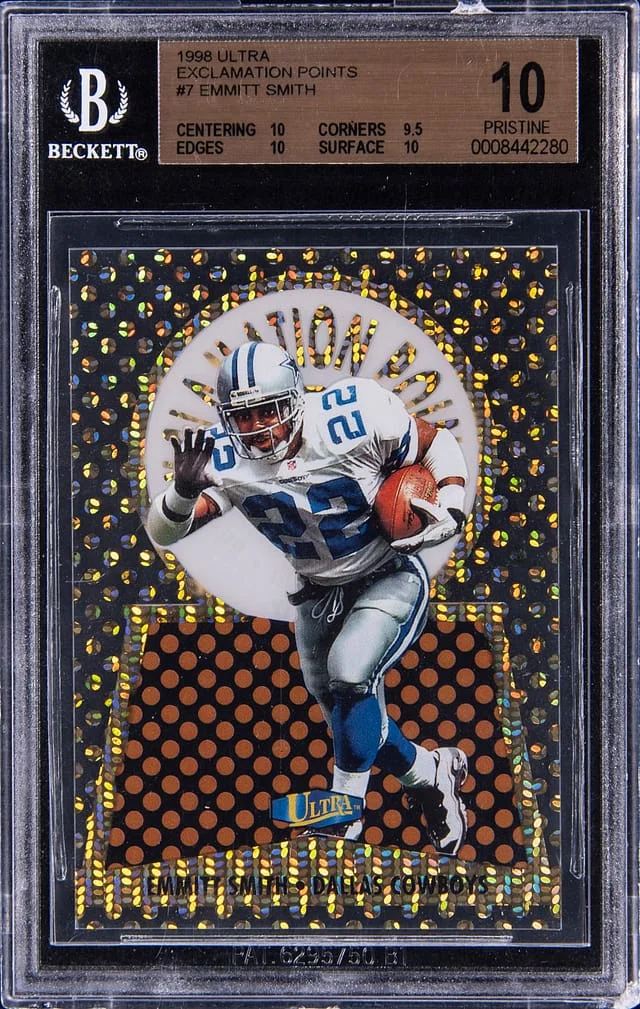 1998 Fleer Ultra Emmitt Smith Exclamation Points #7 card image