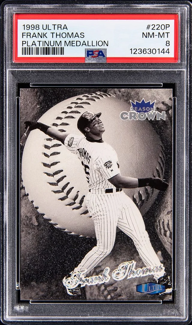 1998 Fleer Ultra Frank Thomas Platinum Medallion #220P card image