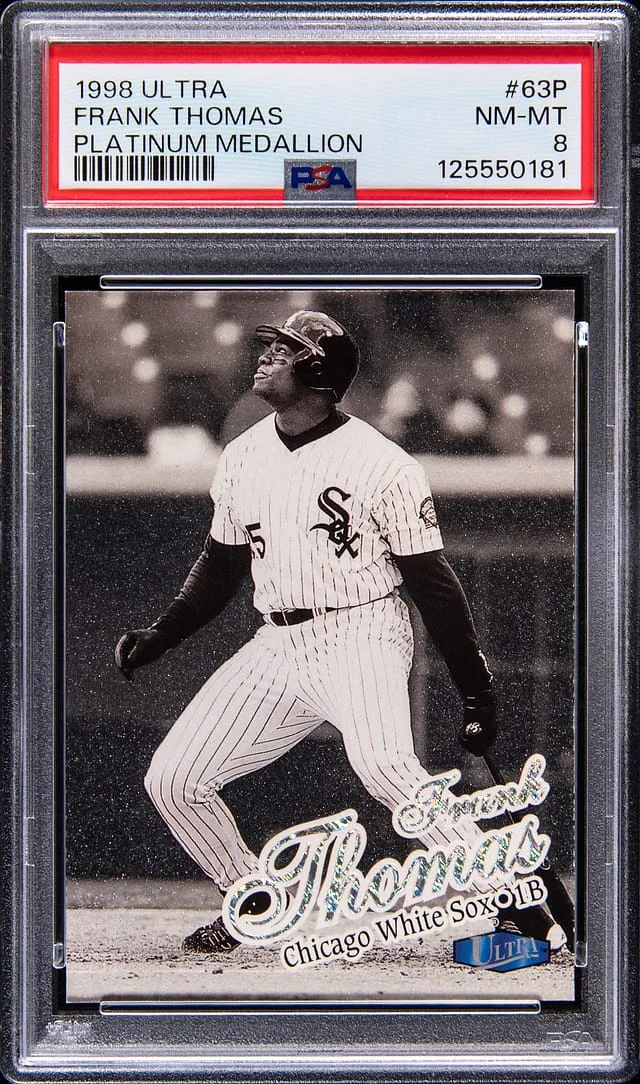 1998 Fleer Ultra Frank Thomas Platinum Medallion #63P card image