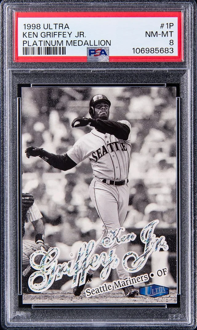1998 Fleer Ultra Ken Griffey Jr. Platinum Medallion #1P card image