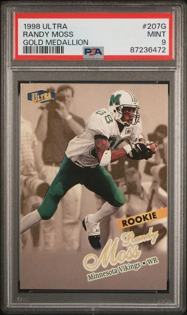 1998 Fleer Ultra Randy Moss Gold Medallion #207G card image