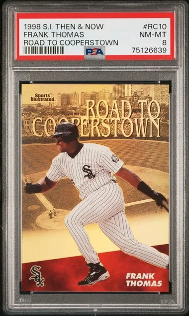 1998 Fleer/Sports Illustrated Then & Now Road To Cooperstown Frank Thomas #RC10 card image