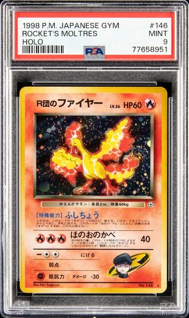 1998 Gym Heroes Rocket's Moltres-Holo #146 card image