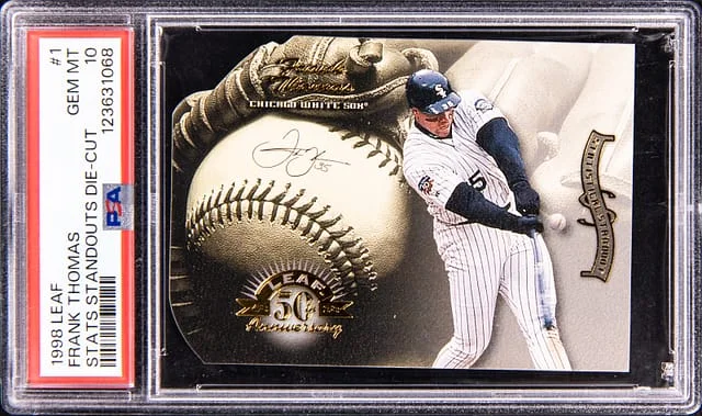 1998 Leaf Frank Thomas Stats Standouts Die-Cut #1 card image
