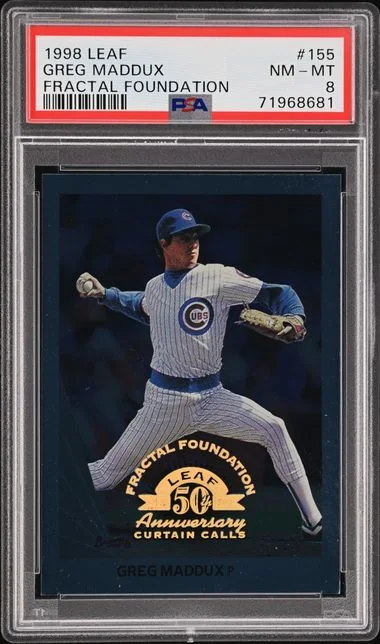 1998 Leaf Greg Maddux Fractal Foundation #155 card image