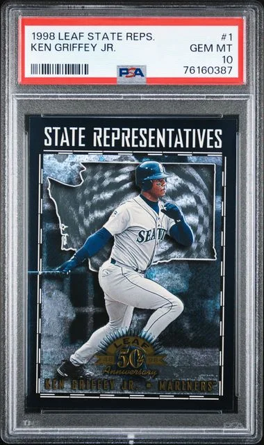 1998 Leaf Ken Griffey Jr. State Representatives #1 card image