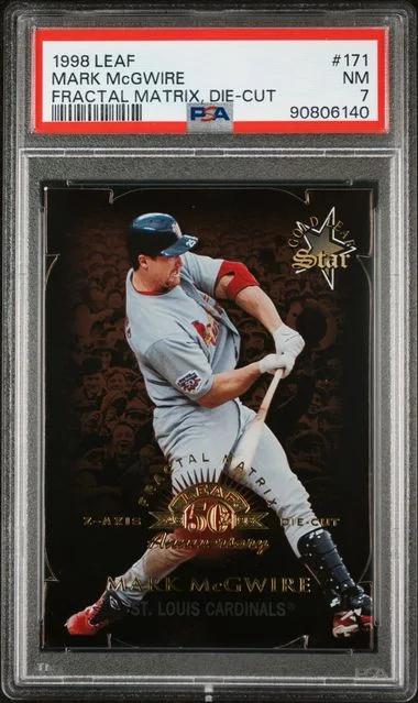 1998 Leaf Mark McGwire Fractal Matrix Die-Cut #171 card image