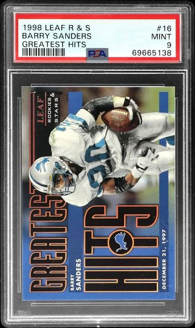 1998 Leaf Rookies & Stars Barry Sanders Greatest Hits #16 card image