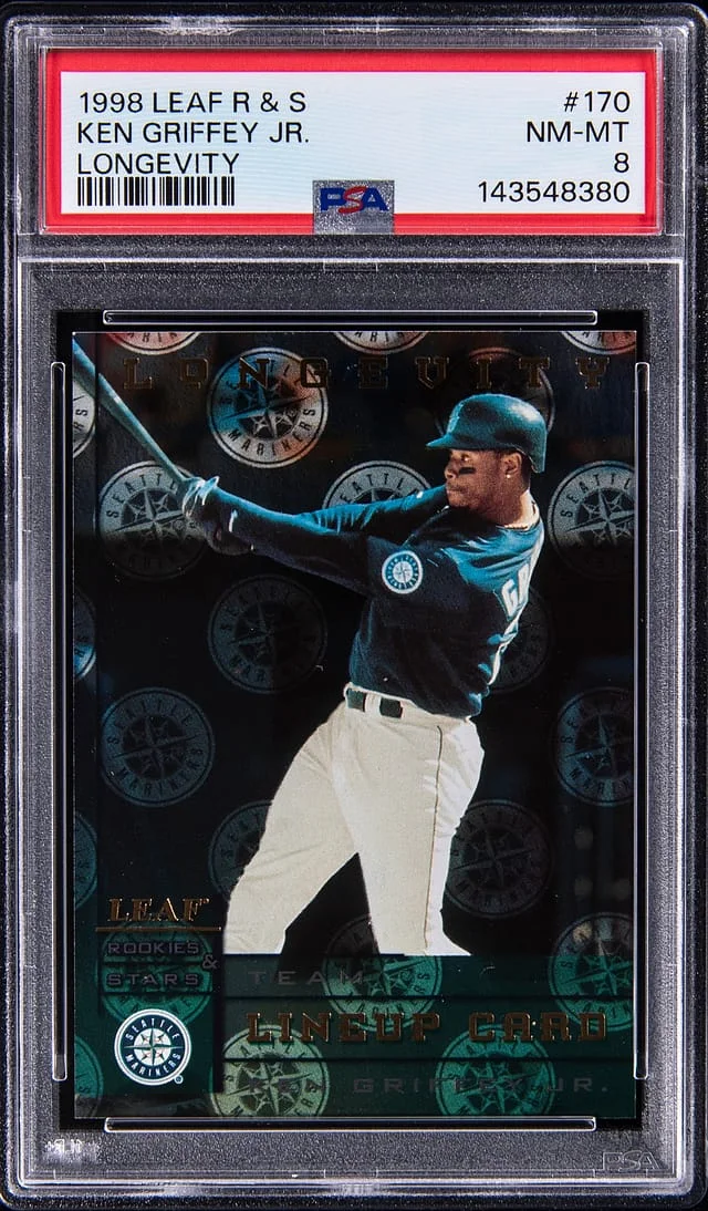 1998 Leaf Rookies & Stars Ken Griffey Jr. Longevity #170 card image