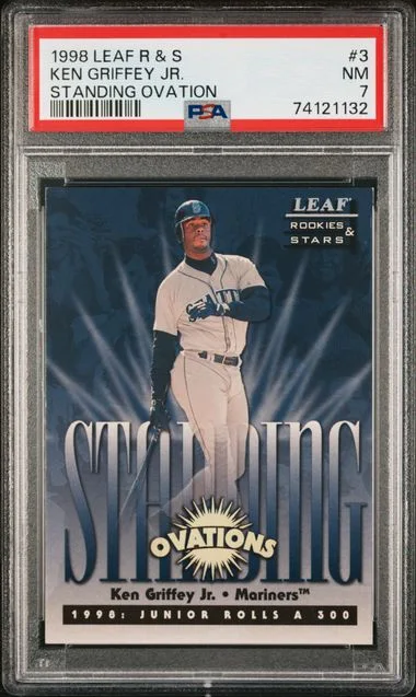 1998 Leaf Rookies & Stars Ken Griffey Jr. Standing Ovation #3 card image