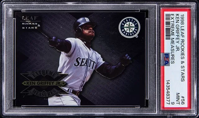 1998 Leaf Rookies & Stars Ken Griffey Jr. Extreme Measures #56 card image