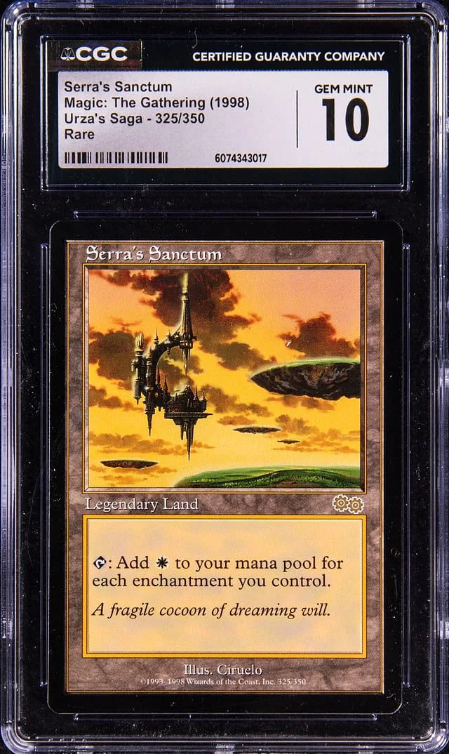 1998 Magic: The Gathering Urza's Saga Rare Serra's Sanctum #325 card image