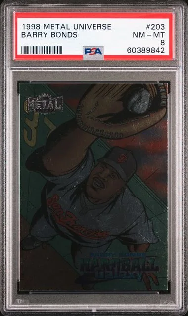 1998 Metal Universe Barry Bonds #203 card image