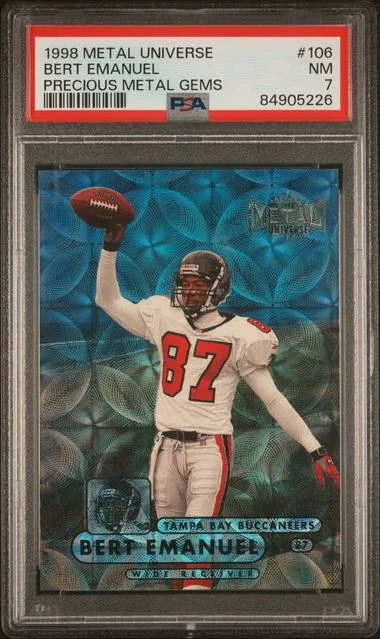 1998 Metal Universe Bert Emanuel Precious Metal Gems #106 card image