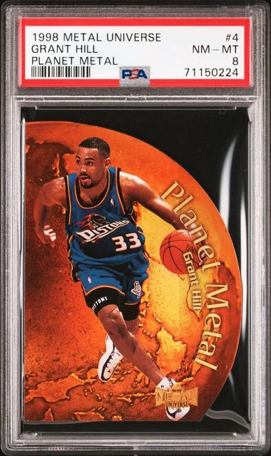 1998 Metal Universe Grant Hill Planet Metal #4 card image