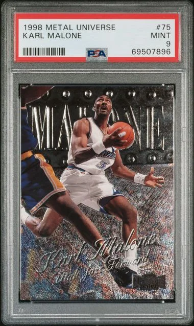 1998 Metal Universe Karl Malone #75 card image