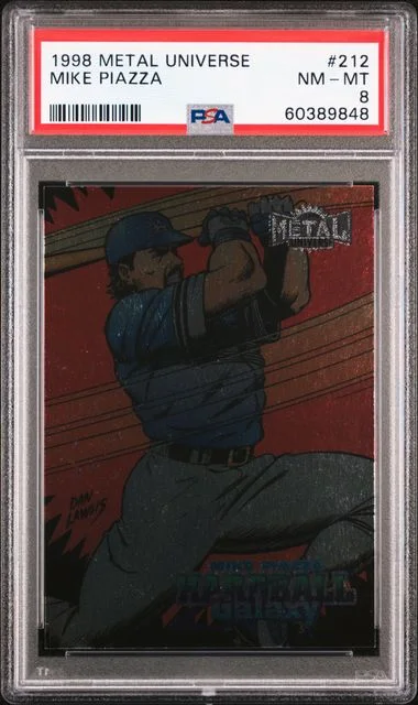 1998 Metal Universe Mike Piazza #212 card image