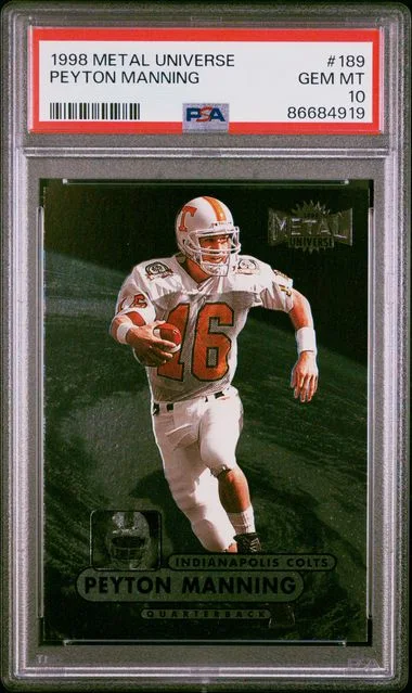 1998 Metal Universe Peyton Manning #189 card image